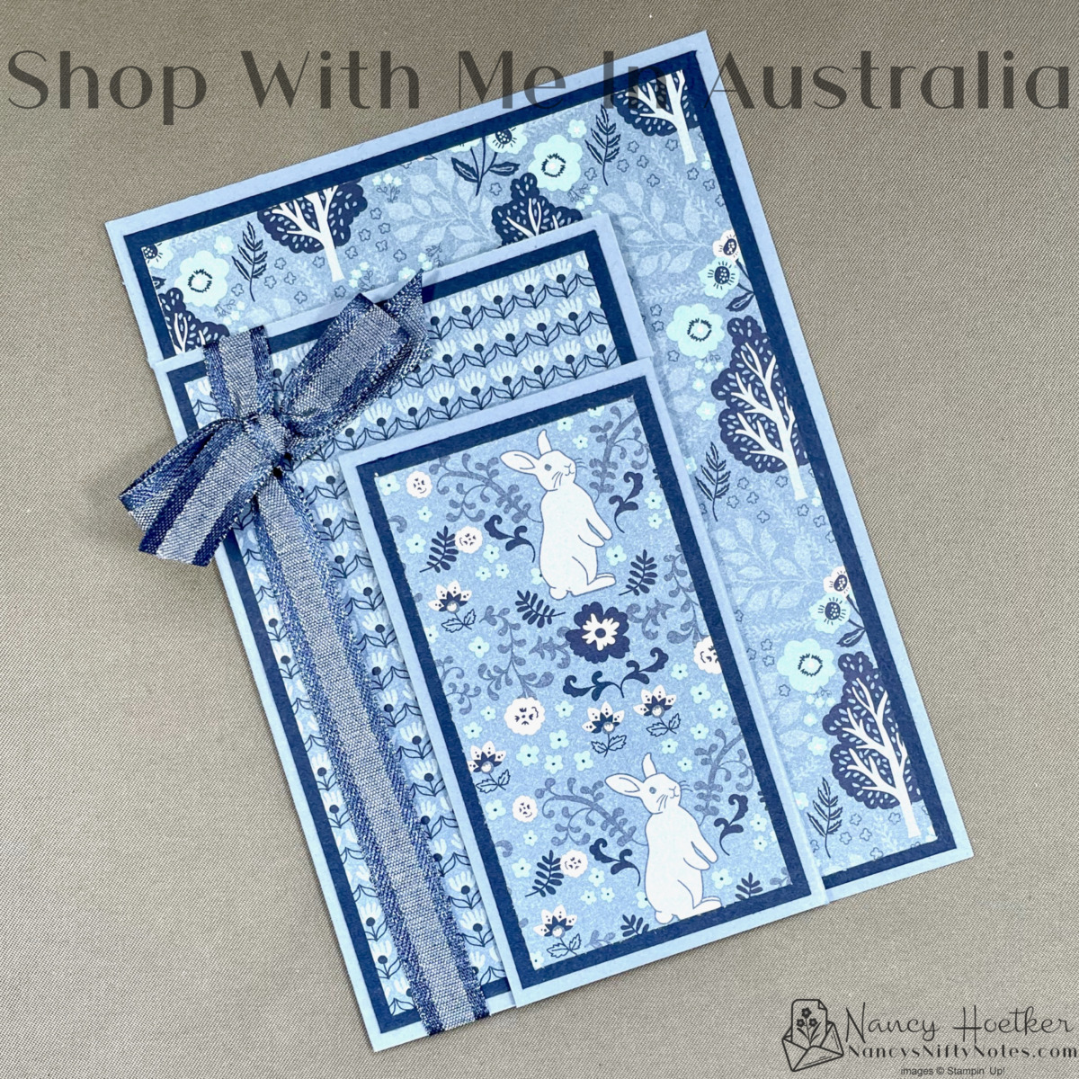 Stepped Concertina Fun Fold Card Nancy's Nifty Notes